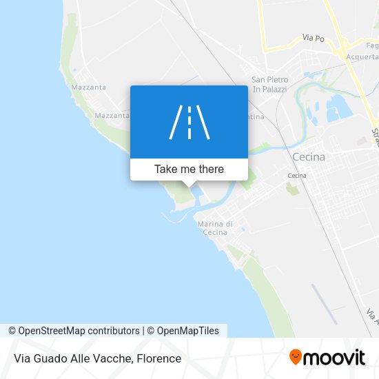 Via Guado Alle Vacche map
