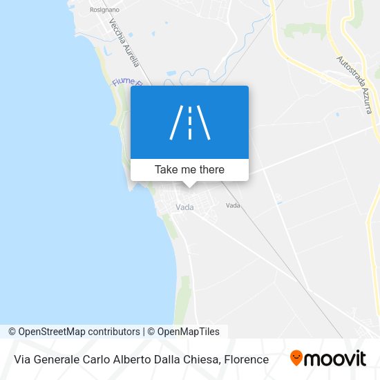 Via Generale Carlo Alberto Dalla Chiesa map