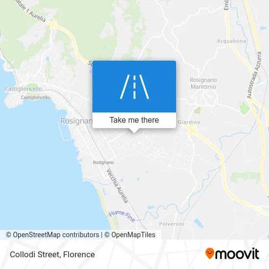 Collodi Street map