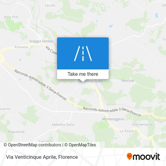 Via Venticinque Aprile map