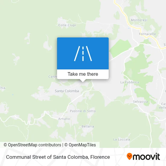Communal Street of Santa Colomba map