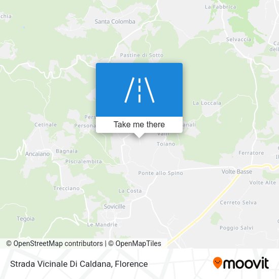 Strada Vicinale Di Caldana map