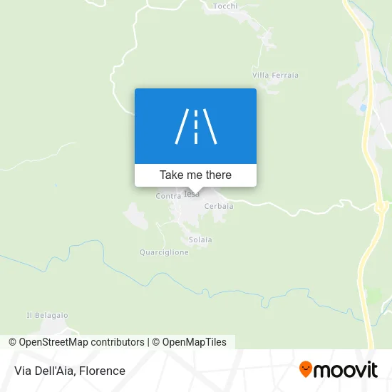 Via Dell'Aia map