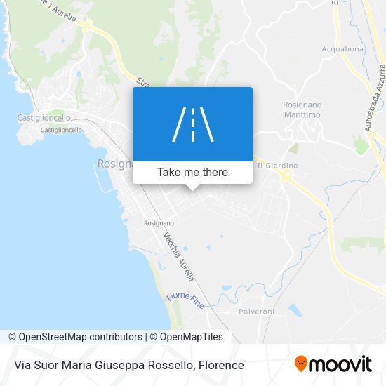 Via Suor Maria Giuseppa Rossello map