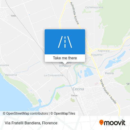 Via Fratelli Bandiera map