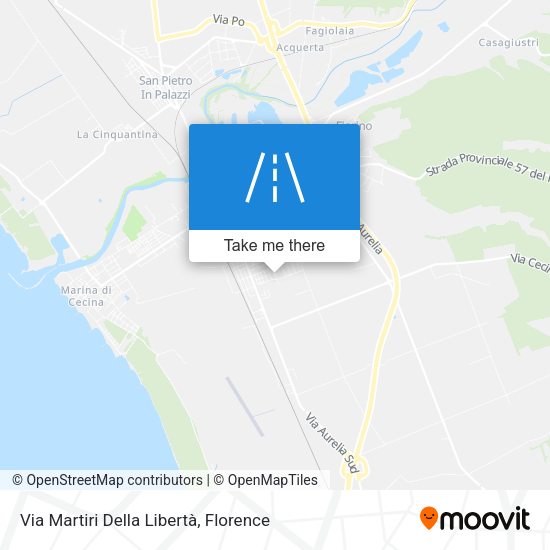 Via Martiri Della Libertà map
