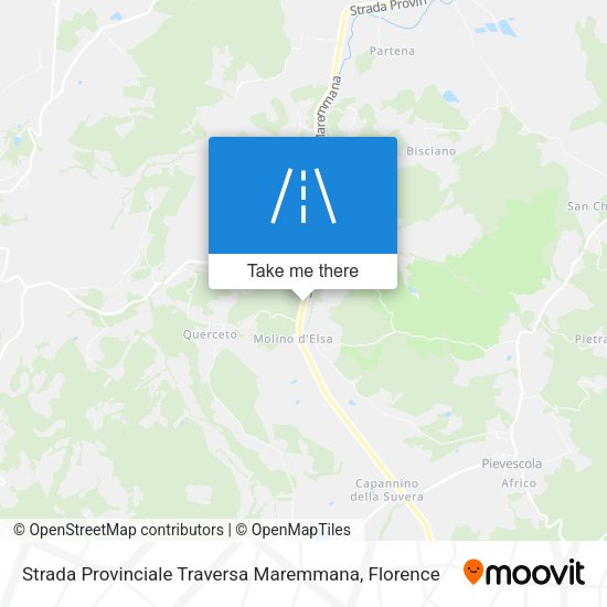 Strada Provinciale Traversa Maremmana map