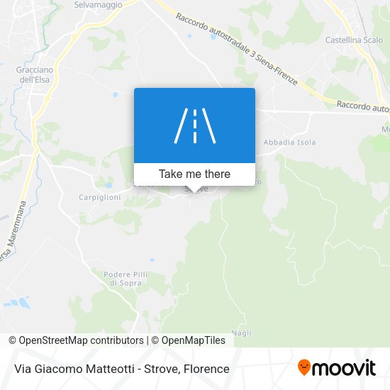 Via Giacomo Matteotti - Strove map
