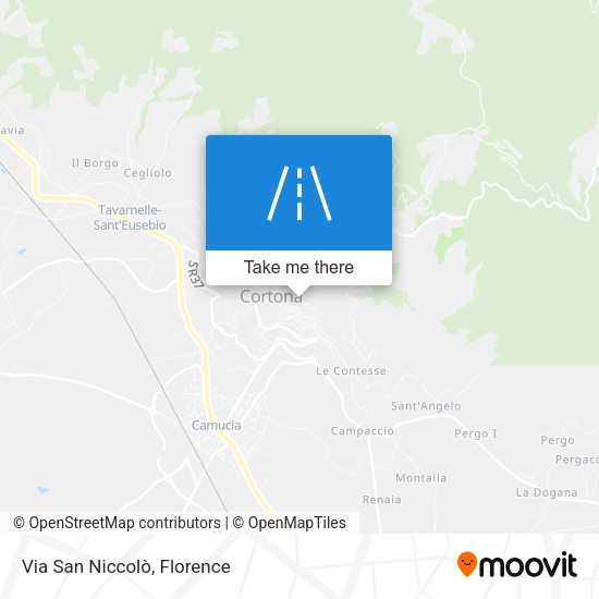 Via San Niccolò map