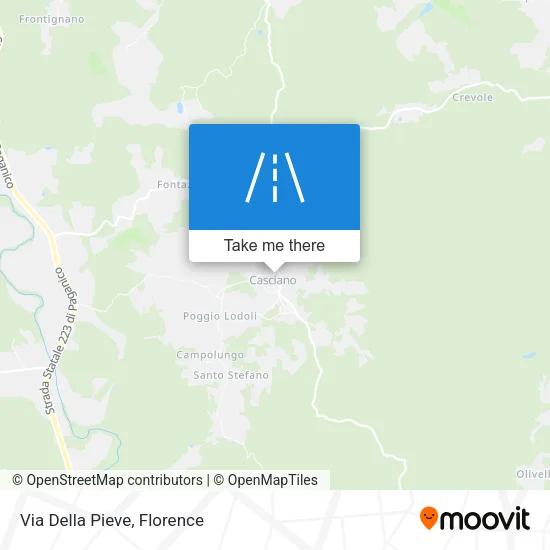 Via Della Pieve map