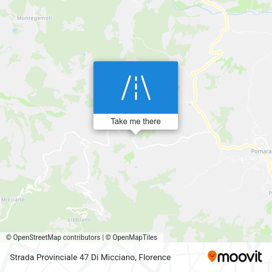 Strada Provinciale 47 Di Micciano map