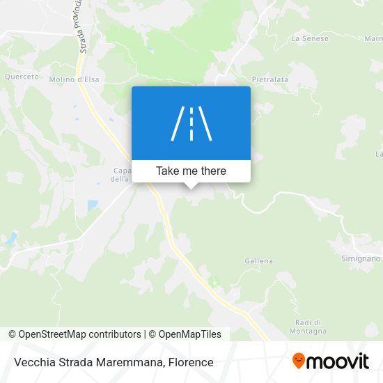 Vecchia Strada Maremmana map