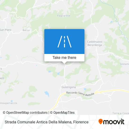 Strada Comunale Antica Della Malena map