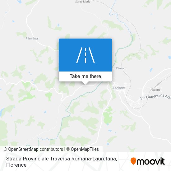 Strada Provinciale Traversa Romana-Lauretana map
