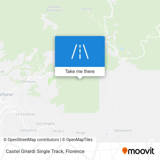 Castel Girardi Single Track map