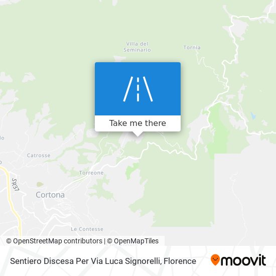 Sentiero  Discesa Per Via Luca Signorelli map