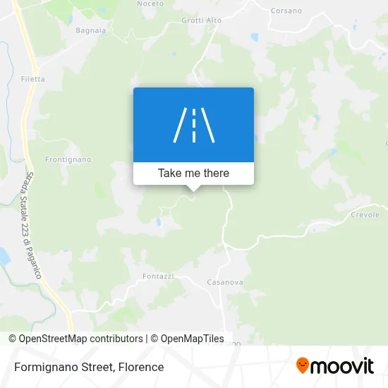Formignano Street map