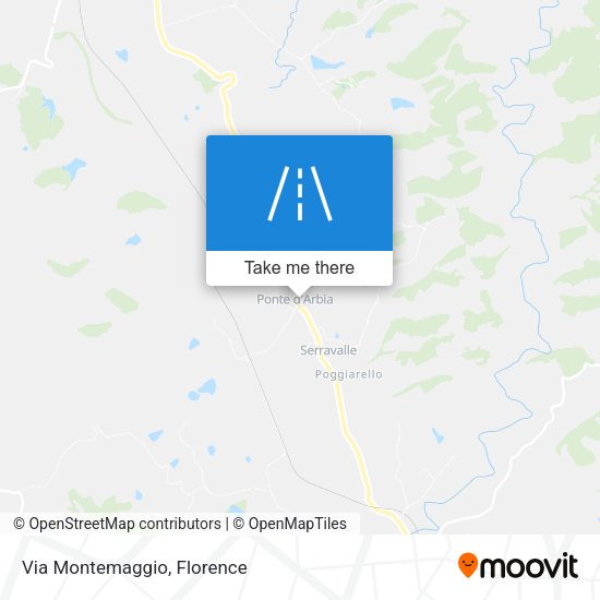 Via Montemaggio map