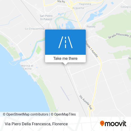 Via Piero Della Francesca map