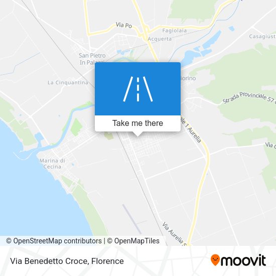 Via Benedetto Croce map