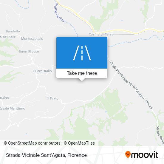 Strada Vicinale Sant'Agata map