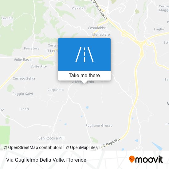 Via Guglielmo Della Valle map