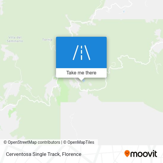 Cerventosa Single Track map