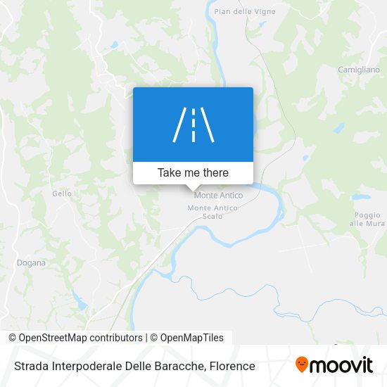Strada Interpoderale Delle Baracche map