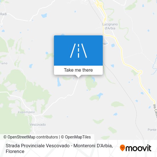 Strada Provinciale Vescovado - Monteroni D'Arbia map
