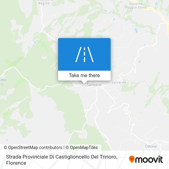 Strada Provinciale Di Castiglioncello Del Trinoro map