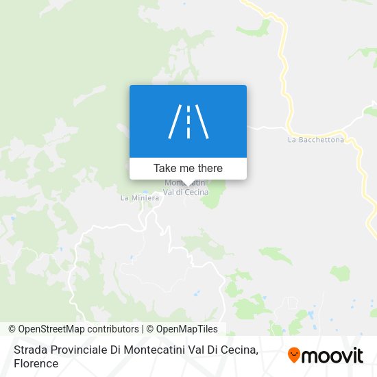 Strada Provinciale Di Montecatini Val Di Cecina map