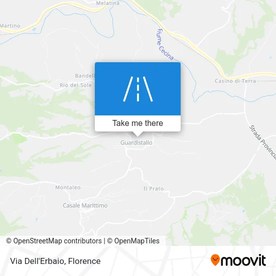 Via Dell'Erbaio map