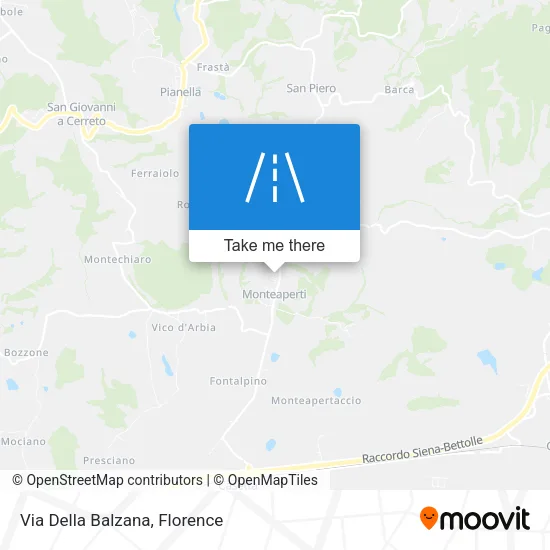 Via Della Balzana map