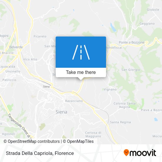 Strada Della Capriola map