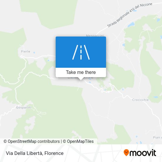 Via Della Libertà map