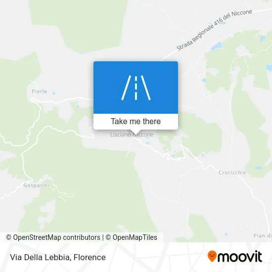 Via Della Lebbia map