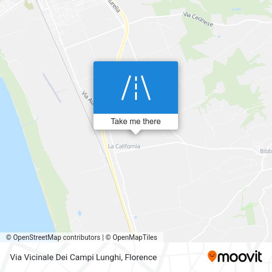 Via Vicinale Dei Campi Lunghi map
