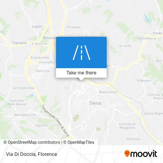 Via Di Doccia map