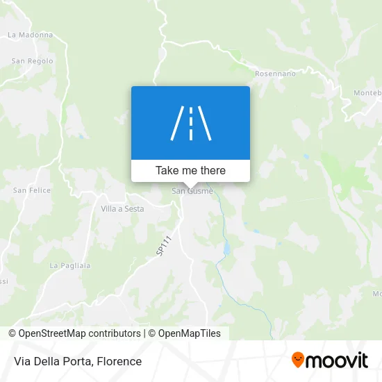 Via Della Porta map