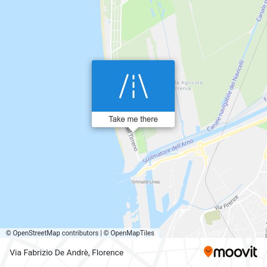 Via Fabrizio De Andrè map