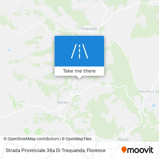 Strada Provinciale 38a Di Trequanda map