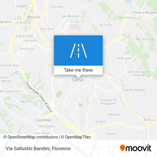 Via Sallustio Bandini map