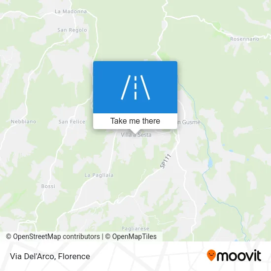 Via Del'Arco map
