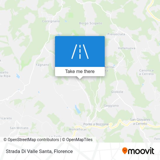 Strada Di Valle Santa map