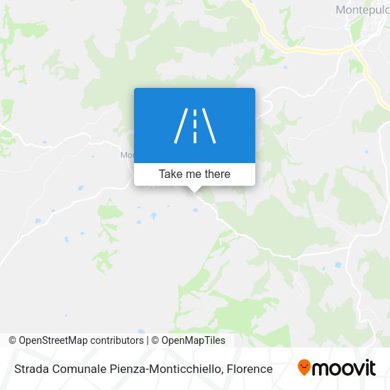 Strada Comunale Pienza-Monticchiello map