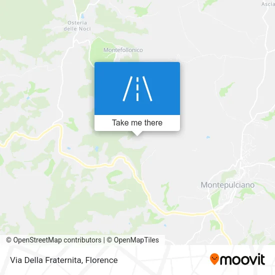 Via Della Fraternita map