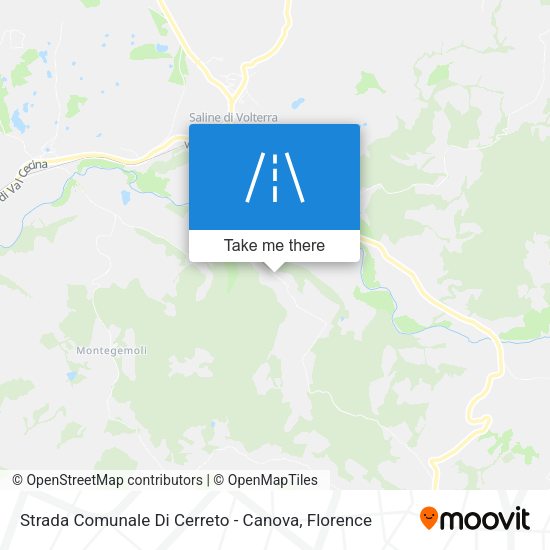 Strada Comunale Di Cerreto - Canova map