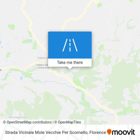 Strada Vicinale Mole Vecchie Per Scornello map