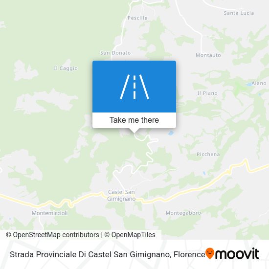 Strada Provinciale Di Castel San Gimignano map