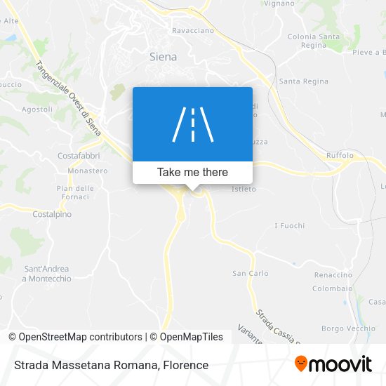 Strada Massetana Romana map